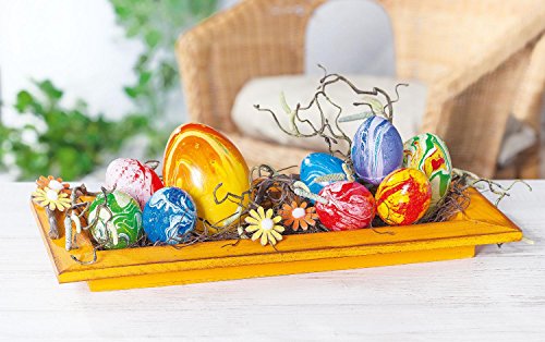 100 Deko-Eier ca. 6 cm, Kunststoff, Eier dekorieren, Ostern, Osterdekoration -