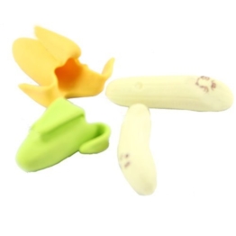 2pcs Neuheit Banana Art Bleistift-Radiergummi-Briefpapier Kid Geschenk Spielzeug -