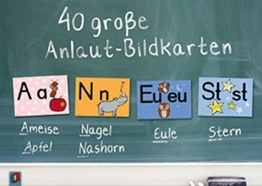 40 große Anlaut-Bildkarten: für Kita und Grundschule -