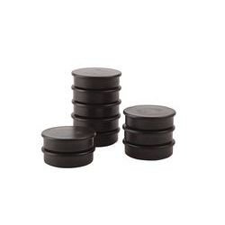 50 x Magnete, Schwarz ɸ 24mm, Haftmagnete für Whiteboard, Kühlschrankmagnet, Magnettafel, Magnetwand, Magnet Rund -