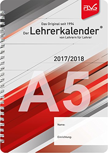 A5 Lehrerkalender von Lehrern für Lehrer 2017/2018 -