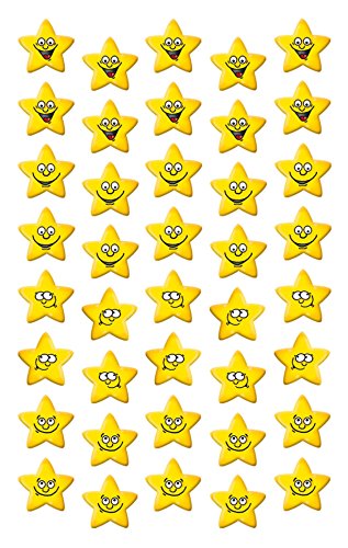 Avery Zweckform 58209 Belohnung Sticker Set Lachende Stern Gesichter (Vorteils-Pack) 720 Aufkleber -
