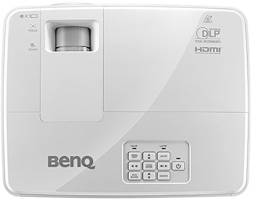 BenQ MS527 DLP-Projektor (3D über HDMI, SVGA, 800 x 600 Pixel, 3300 ANSI-Lumen, Kontrast 13000:1, VGA, Smart Eco) weiß -
