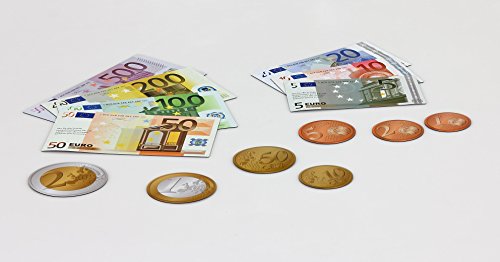 Betzold Euro Magnet-Rechengeld, großformatig - Mathematik Schule Spielgeld Spielzeuggeld Geld umgehen Kinder Kindergeld Geldbeträge Rechnen lernen Grundschule Kaufladen -
