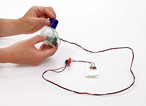 Betzold Handdynamo, einfache Stromerzeugung, inkl. Summer, LED, Kabel mit Krokodilklemmen - Dynamo Hand Kinder Schüler Unterricht Physik Schule Experimente Strom Experimente experimentieren -