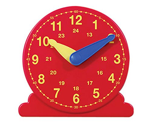 Betzold Lernuhr, Durchmesser 13 cm - Mathematik Arbeitsmaterial Uhrzeiten Demonstrationsuhr Zahlen Rechnen Uhr lesen lernen Kinder Unterricht Schule Lehrmittel Lernmittel -