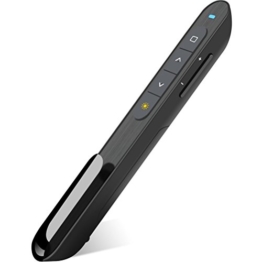 BlueBeach® Wireless USB Presenter Powerpoint Fernbedienung Laserpointer PPT mit Hyperlink Funktion und Lautstärkeregler -