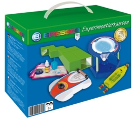 Bresser junior 8859496 Experimentierkasten, 5er Set (Optik, Magnetismus, Planetarium, Radio, Fingerabdruck) -