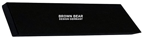 Brown Bear Schreibgeräteetui Leder schwarz Reißverschluss slim 1403 -