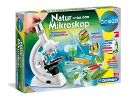 Clementoni 69804 - Natur unter dem Mikroskop, Galileo Experimentierkasten -