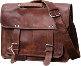 Cool Stuff Leder Umhängetasche Laptoptasche Ledertasche Vintage Unitasche Aktentasche Rustikal Büro Lehrertasche Arbeitstasche Ledertasche Umhängetache -