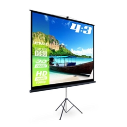 eSmart Germany Stativ Leinwand MISATI Gesamtbreite 261 cm Darstellungsfläche 244 x 183 cm Bildformat 4:3 mit Vollmaskierung -