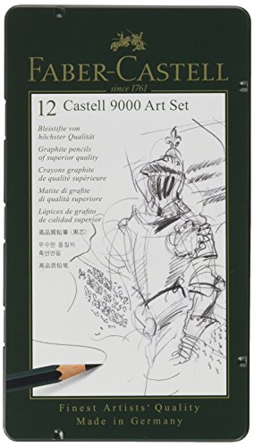 Faber-Castell 119065 - Bleistift CASTELL 9000, 12er Art Set, Inhalt 8B - 2H -