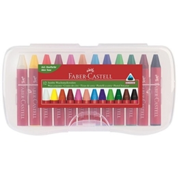 Faber-Castell 120011 - Wachsmalkreiden Jumbo, 12-er Box -