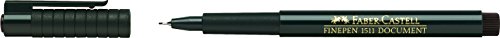 Faber-Castell 151199 - Faserschreiber Finepen 1511, 0.4 mm, schwarz -