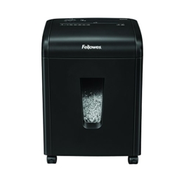 Fellowes 5685201 Microshred Aktenvernichter 62MC, 3 x 10 mm Micropartikel (P-4), 10 Blatt, schwarz -