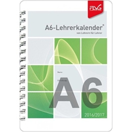 FLVG - Lehrerkalender DIN A6 - Schuljahr 2016 - 2017 - Schulplaner - Lehrertimer -