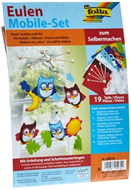 Folia 22819 - Eulen Mobile-Set zum Selbermachen -