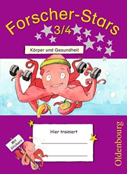 Forscher-Stars: 3./4. Schuljahr - Körper und Gesundheit: Übungsheft. Mit Lösungen -