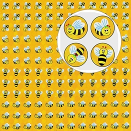 German Trendseller® - 100 x Sticker Bienen ┃ - Bienchen- ┃ -100 - Sticker - Set für Kinder -