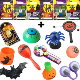 German Trendseller® - Halloween Mitgebsel ┃ inkl. Tütchen ┃ Überraschung für 6 Kinder ┃ 18 - Teilig -