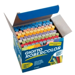 Giotto 5390 00 - RoberColor Wandtafelkreide, Karton mit 100 Stück farbig sortiert -