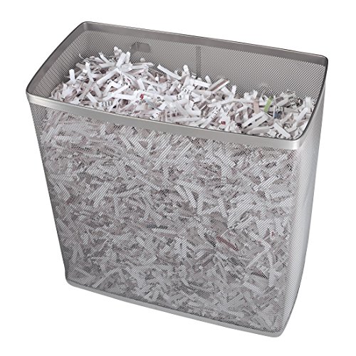 Hama Papierschredder Aktenvernichter (bis zu 7 Blatt, Kreuzschnitt, Schredder für Papier und Plastikkarten, Inkl. 14-Liter-Metallkorb) Shredder silber -