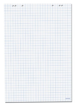 Herlitz 10834141 Flipchartblock, 68x99cm (kariert/gelocht), 5 Blöcke (20 Blatt je Block) -