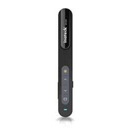 inateck Wireless Presenter 2.4 GHz Wireless Presenter für PowerPoint/Keynote, schnurlose Fernbedienung mit Pointer, Präsenter schwarz -