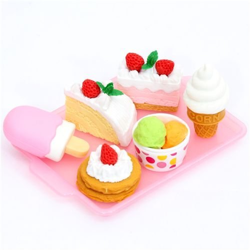 Iwako Radiergummi Dessert 6 Stück Set -