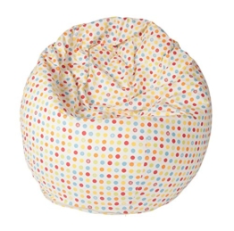 Joyfill Sitzsack 240L, große Dessinauswahl, Made in Germany, stabil und frei von Giftstoffen (536 Dots bunt) -