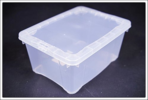 Klarsichtbox mit Deckel - 3 Größen - 3er und 5er Sets (20x16x10 - 5er Set) -