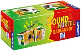 Kosmos 697365 - Soundwürfel Bauernhof, Kinderspiel -