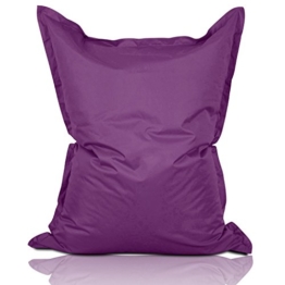 Lumaland Luxury Riesensitzsack XXL Sitzsack 380l Füllung 140 x 180 cm Indoor Outdoor verschiedene Farben Lila -