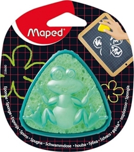 Maped M258600 - Tafelschwamm Sponge Box, dreieckige Form, grün/gelb -