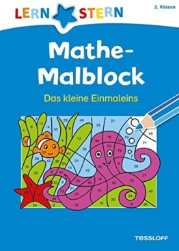 Mathe-Malblock  2. Klasse. Das kleine Einmaleins -