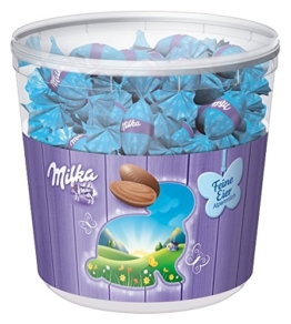 Milka Feiner Oster-Eier Alpenmilch Vorratsdose - für Büro und Zuhause, 1er Pack (1 x 900 g) -