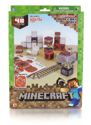 Minecraft 16713 - Papierset zum Selberbasteln, Minecart, 48 Teile -