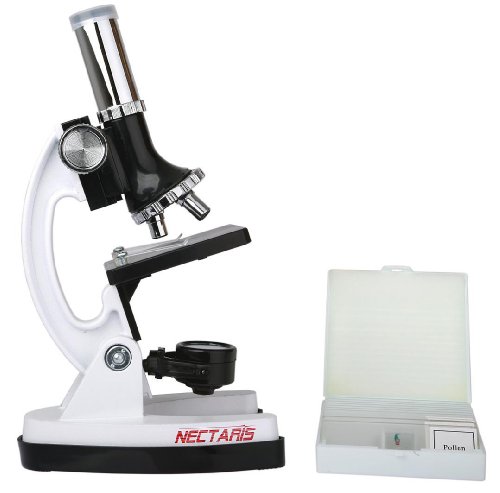 NECTARIS Biotar 900x Junior Mikroskop Schüler und Kinder Lern Set 28-teilig -