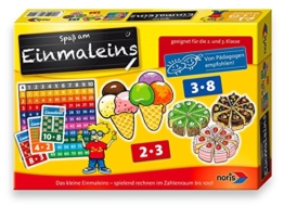 Noris Spiele 606076342 - Einmaleins (1+.2. Klasse), Kinderspiel -