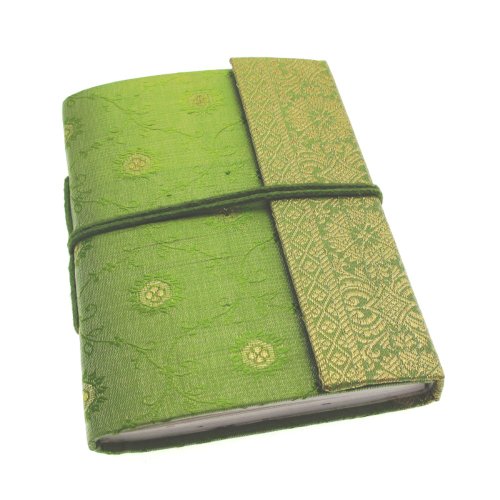 Paper High Sari Notizbuch, Gr. M, 120 x 165 mm grün -