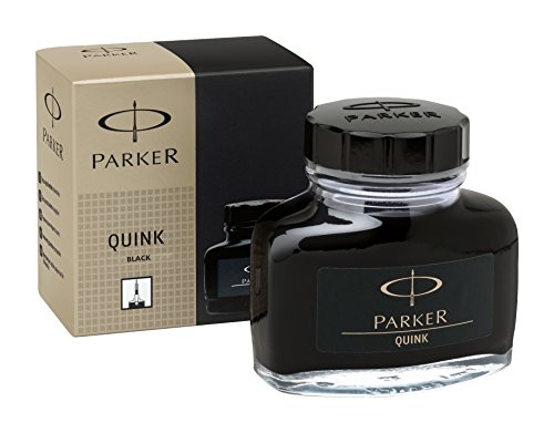 Parker S0037460 Super Quink-Tinte (Permanente, 57 ml) schwarz -
