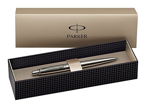 Parker S0705570 Jotter Druckbleistift (edelstahl mit Chromeinfassung, 0,5 mm, Geschenkbox) -