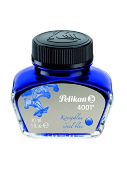 Pelikan 301010 Tintenglas Tinte 4001, 30 ml, 1 Stück, königsblau -