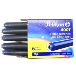 Pelikan 301176 Tintenpatronen 4001 TP/6, 6-er Pack, königsblau -