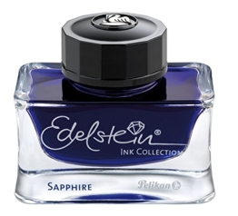 Pelikan 339390 Tinte Edelstein Ink Sapphire 50 ml Tinte, 50 ml, 1 Stück, blau (weitere Farb-Variationen verfügbar) -