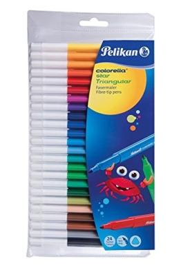 Pelikan Fasermaler Colorella Star dreieckige Stifte, 1 Set, 24-farbig -