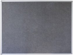 Pinnwand, Textiltafel, Filztafel grau 120x90cm -