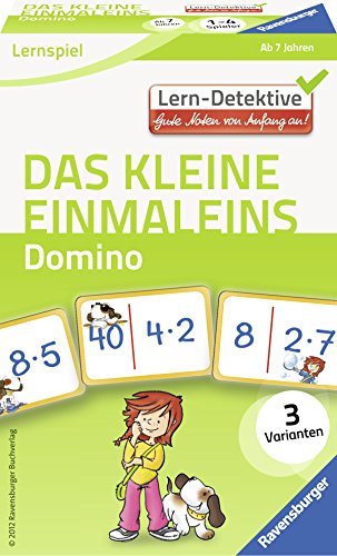 Ravensburger 41494 - Das kleine Einmaleins. Domino ab 7 Jahren, Lern und Experimentierspielzeug -