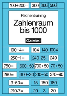 Rechentraining, Zahlenraum bis 1000: -